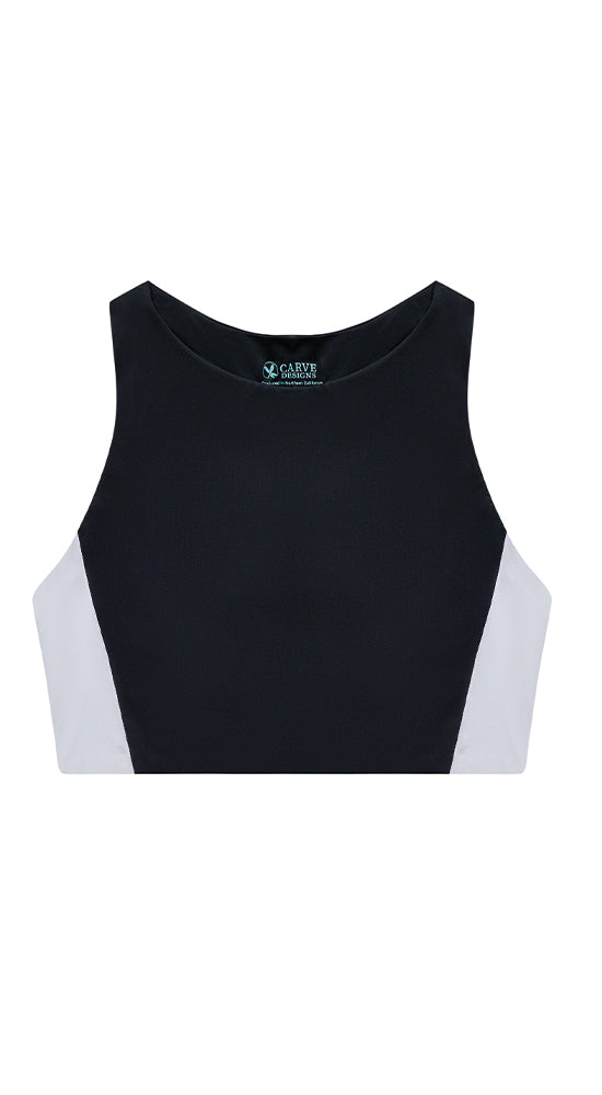 Sanitas Colorblock Top: Black/White