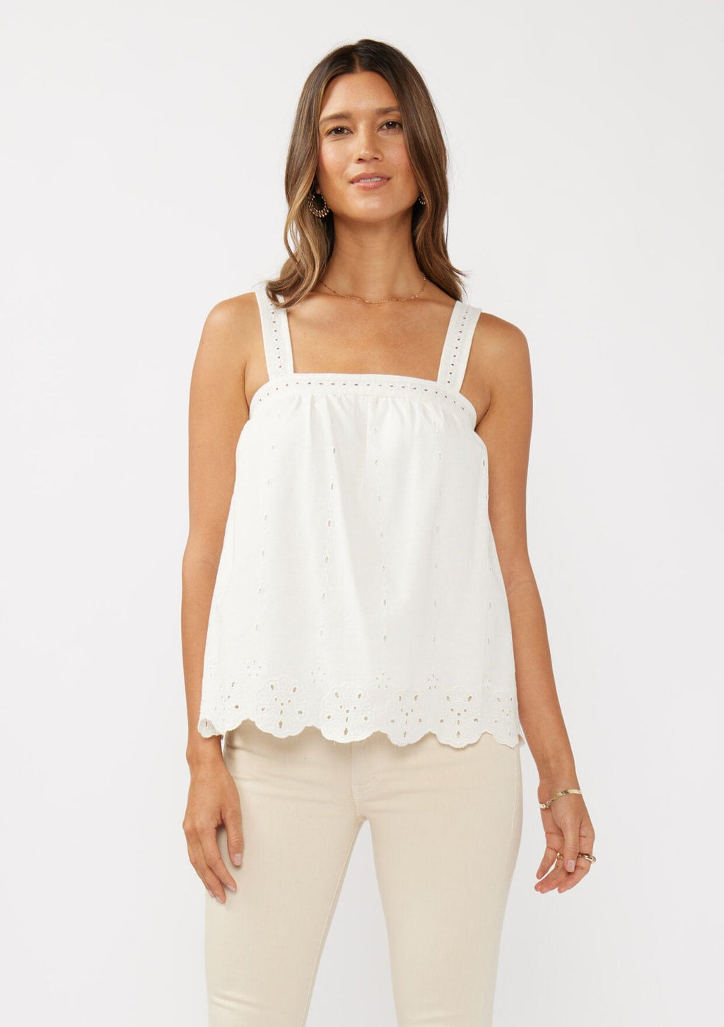 Maribel Eyelet Tank Top