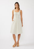 Janet Striped Midi Dress