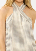 Coastal Retreat Striped Maxi Dress