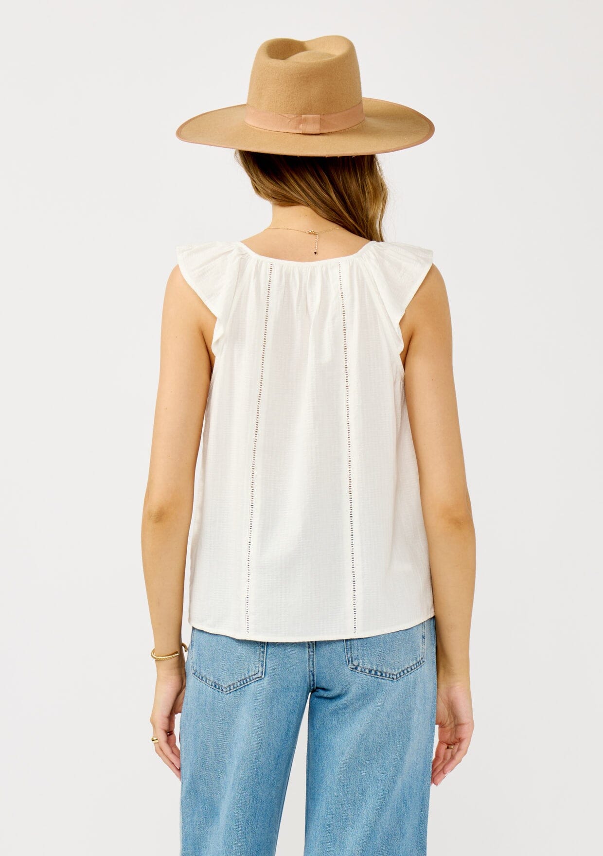 Lenara Button Front Top