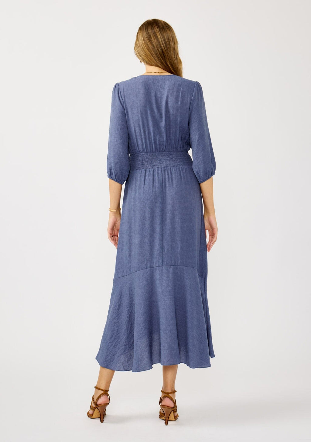 Pate Twist Front Maxi Dress