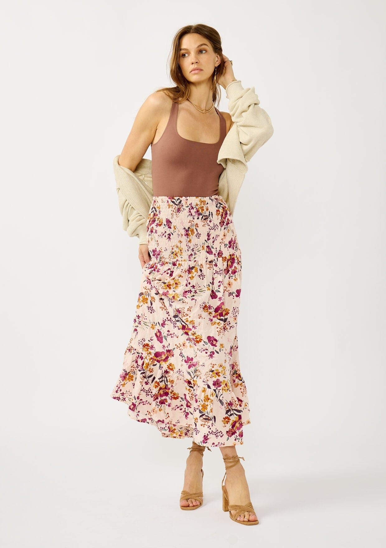 Dusty Blooms Convertible Skirt