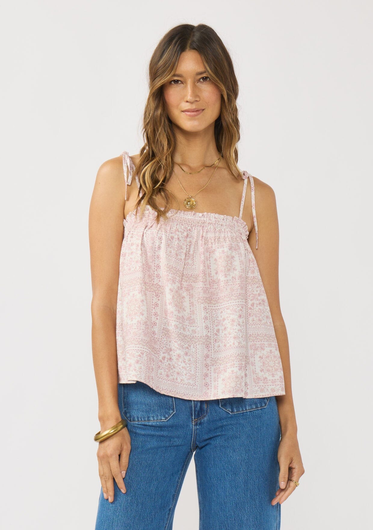 Tula Tie Shoulder Top