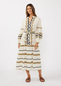 Mona Jacquard Maxi Dress