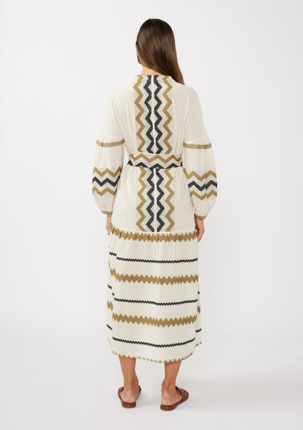Mona Jacquard Maxi Dress