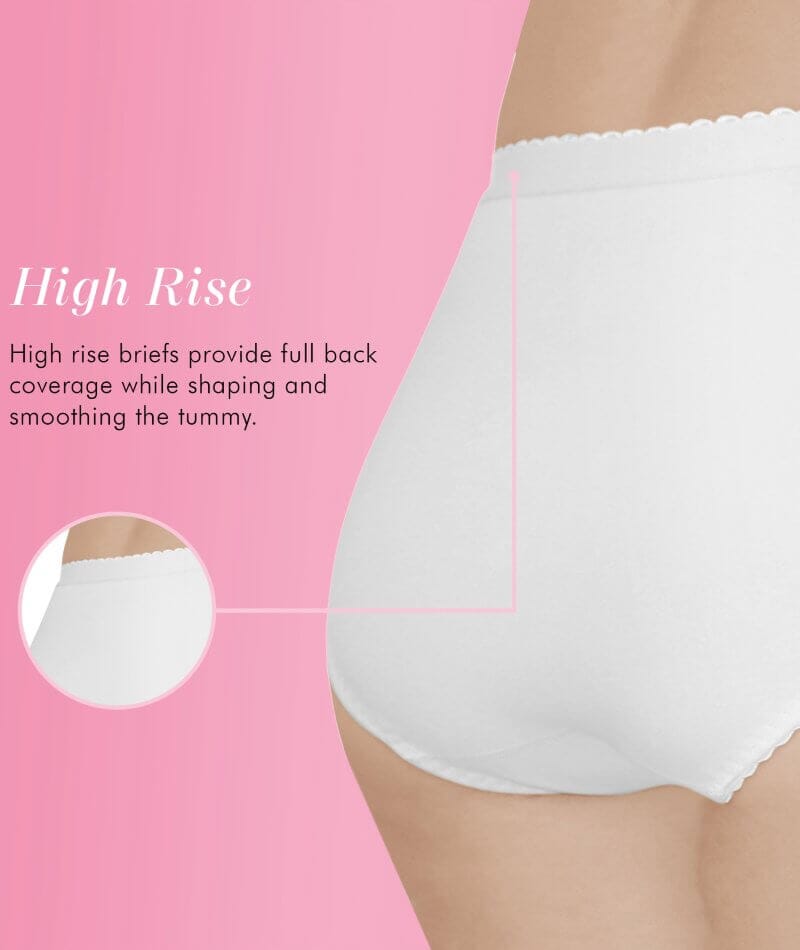 Form Flex® Single Medium Control Cotton Shaping Panty - White
