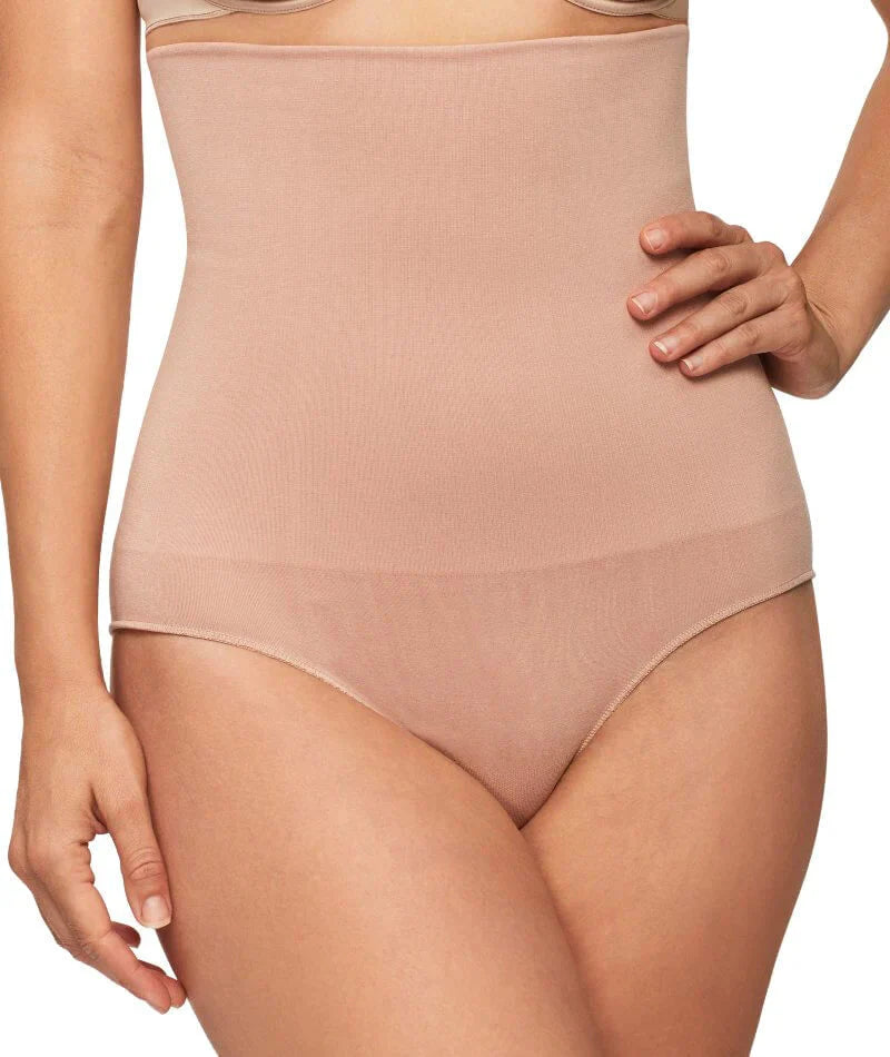 Nancy Ganz Bamboo Essentials High Waisted Brief - Mahogany