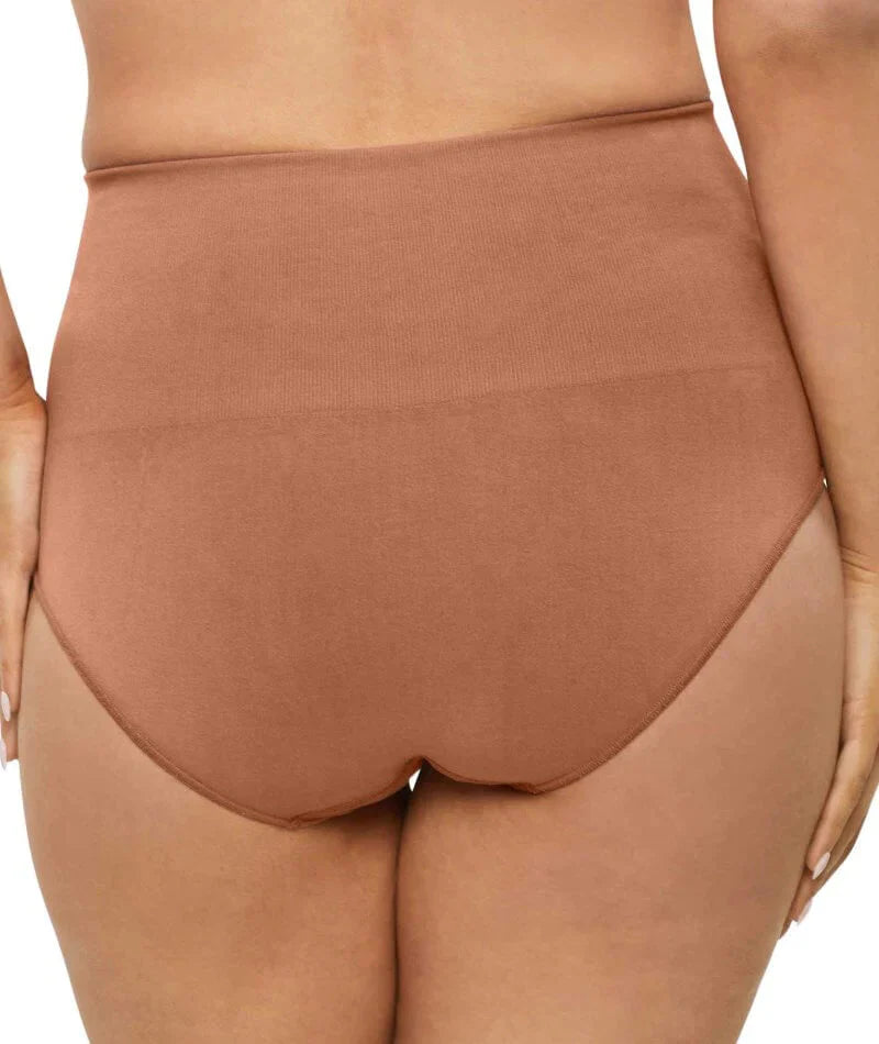 Nancy Ganz Bamboo Essentials Waisted Brief - Cocoa