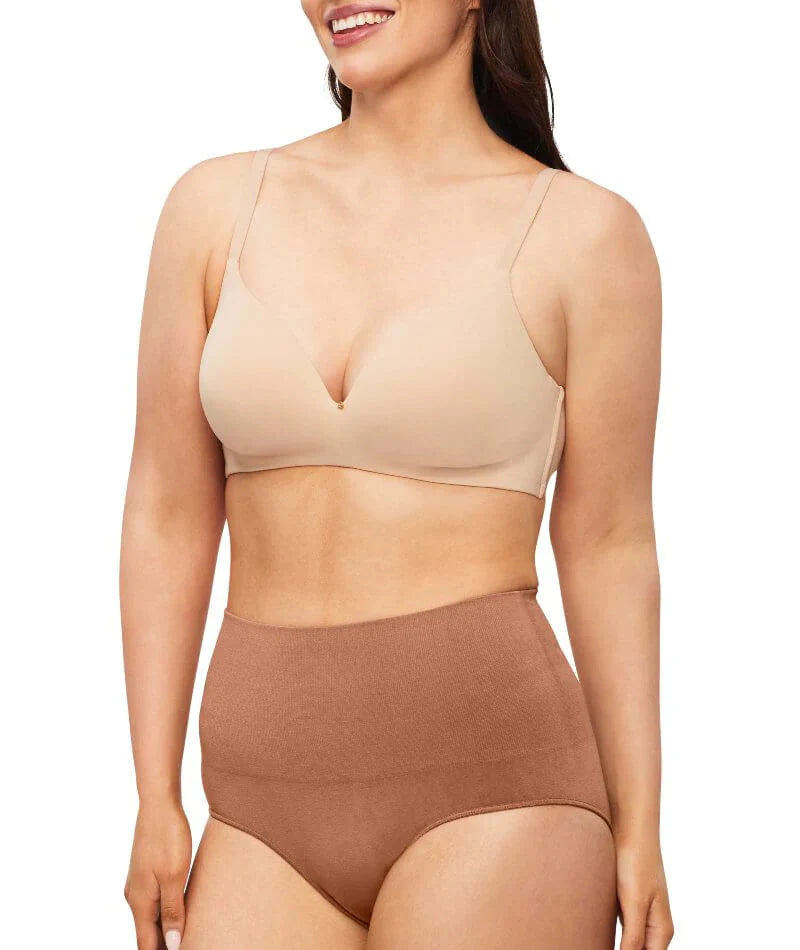 Nancy Ganz Bamboo Essentials Waisted Brief - Cocoa