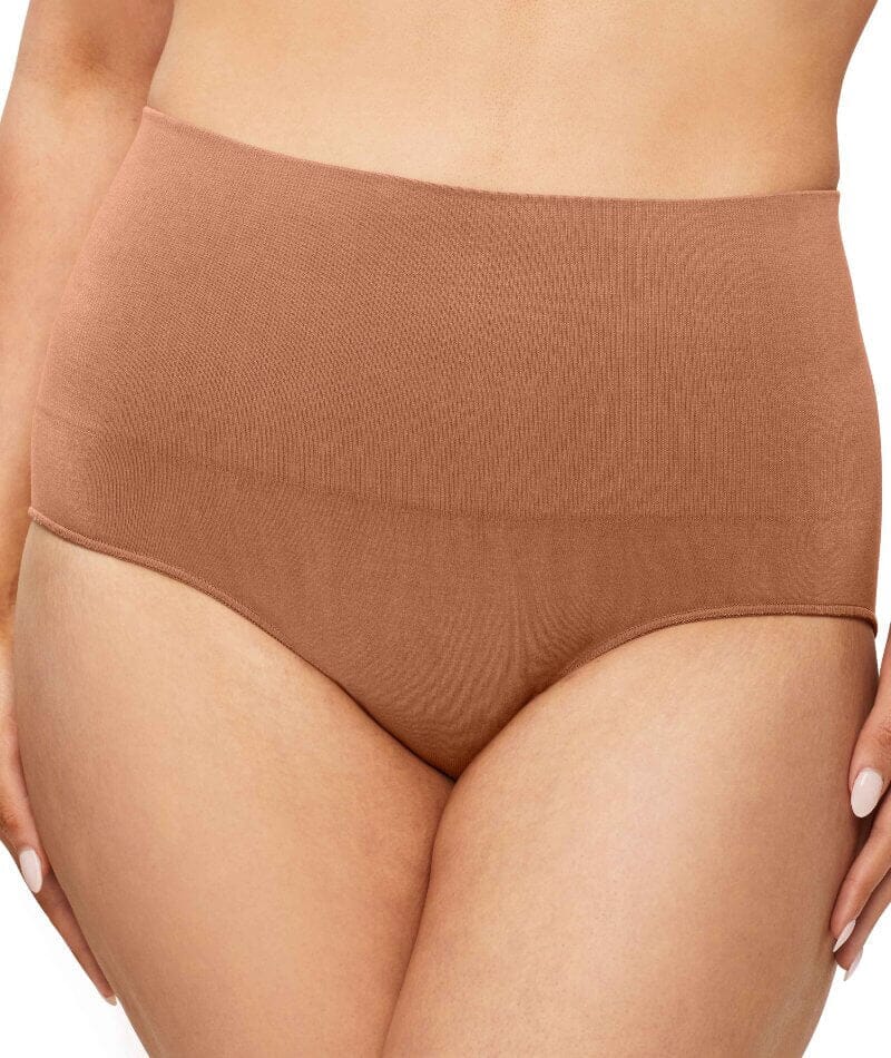 Nancy Ganz Bamboo Essentials Waisted Brief - Cocoa