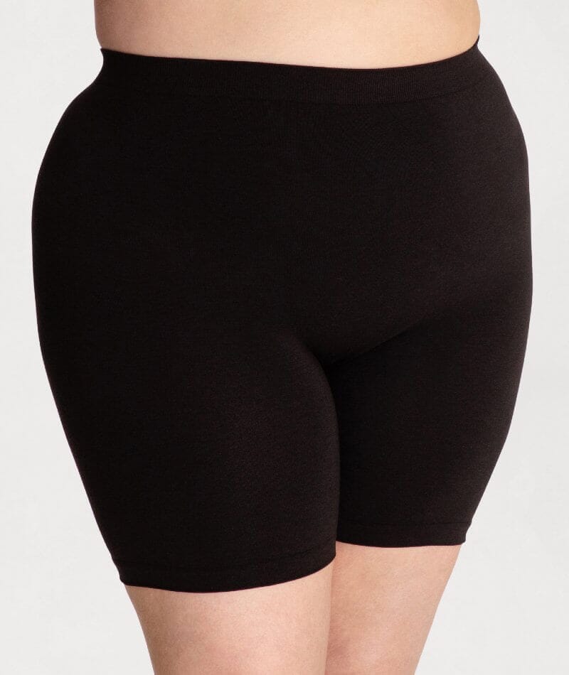 Underbliss Seamless Bamboo Blend Anti-Chafing Shorts - Black