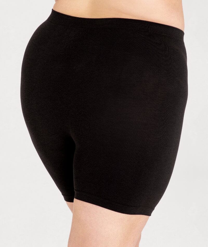 Underbliss Seamless Bamboo Blend Anti-Chafing Shorts - Black