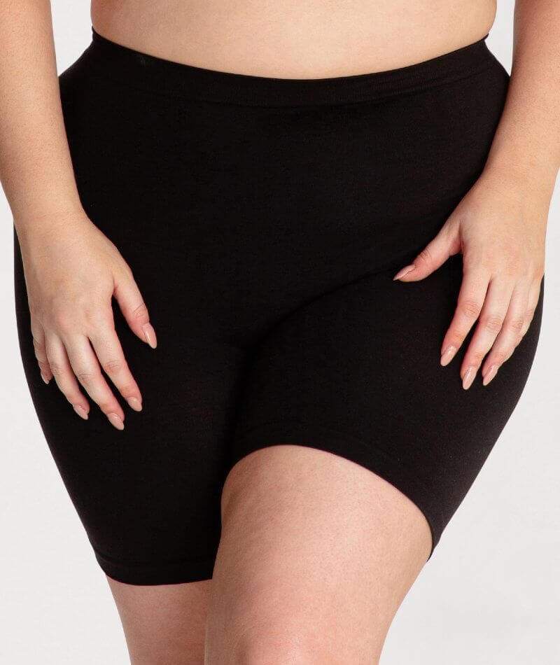 Underbliss Seamless Bamboo Blend Anti-Chafing Shorts - Black