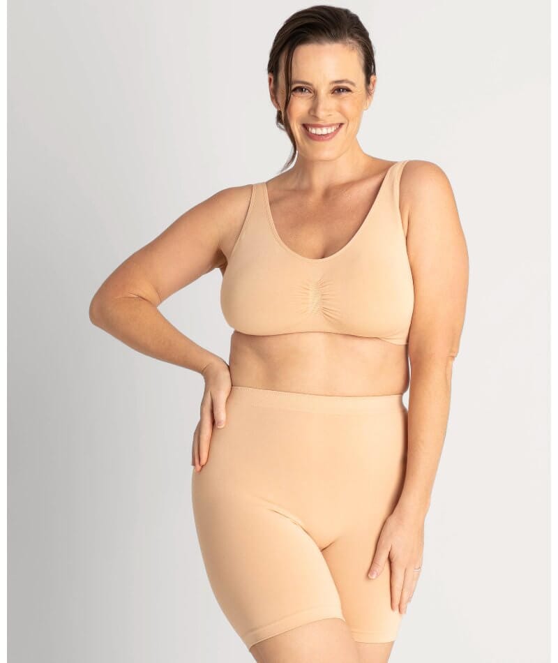 Underbliss Seamless Bamboo Blend Anti-Chafing Shorts - Frappe