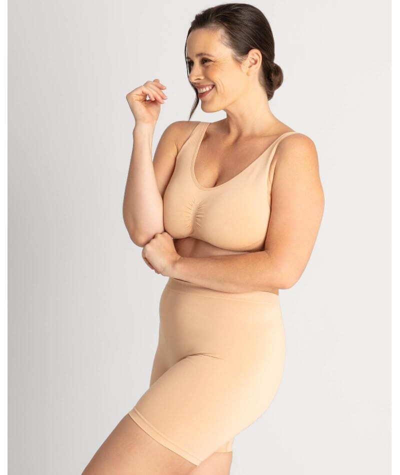 Underbliss Seamless Bamboo Blend Anti-Chafing Shorts - Frappe